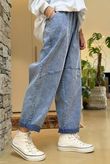 Duran Barrel Leg Jean Vintage Wash Denim 